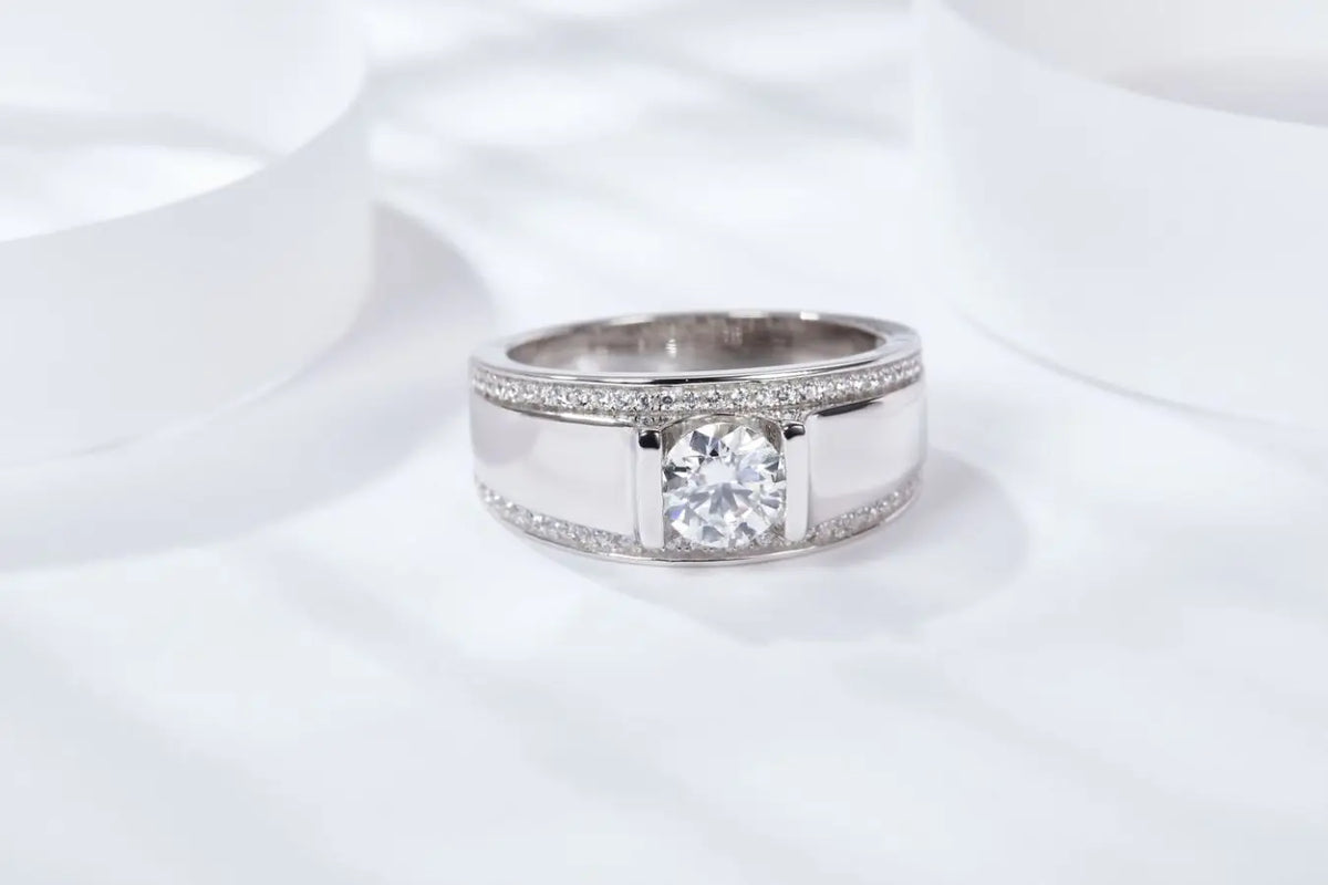 sterling silver jewelry - 925 Silver Ring SLM0062R-1CT-6 product view 05