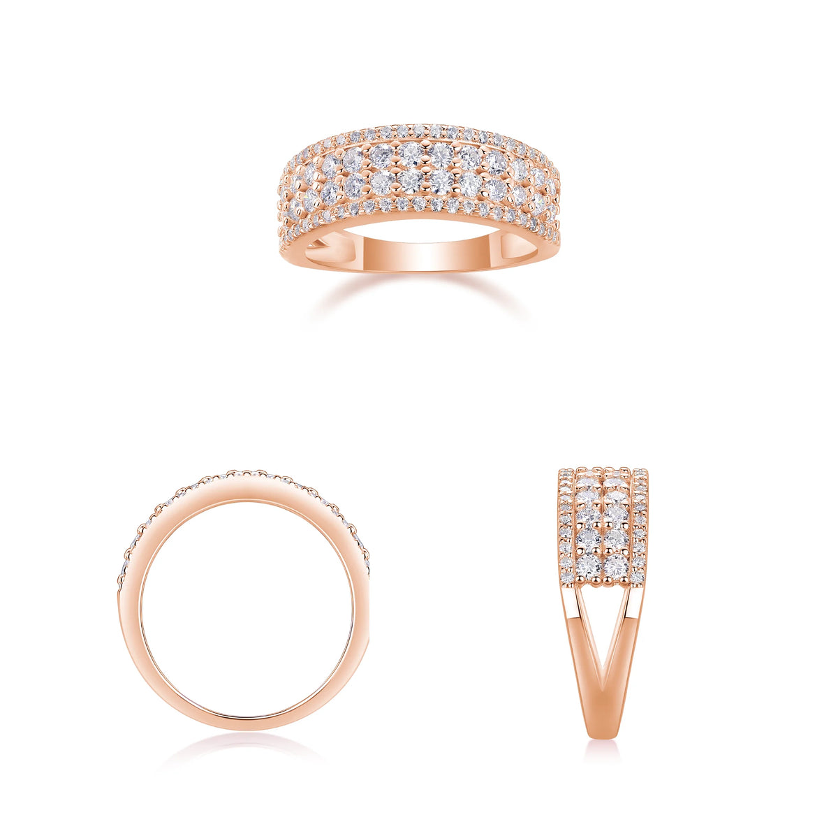 sterling silver jewelry - 925 Silver Rings Ring SLM0135R-Pink-5 product view 06