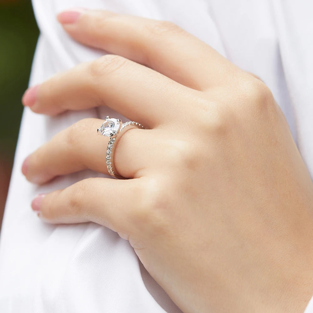 sterling silver jewelry - 925 Silver Gold Ring SLZ0047R-TL-011 rhodium plated-6 product view 05