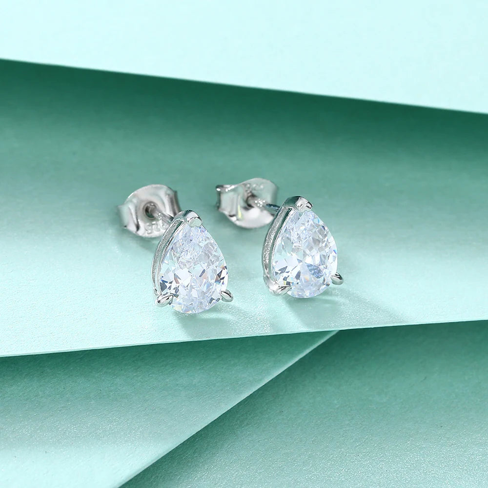sterling silver jewelry - 925 Silver Earring SLM0025E-catalogue side view