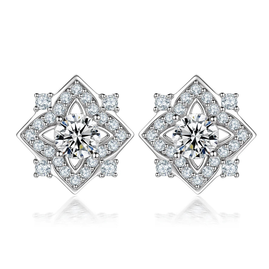 sterling silver jewelry - 925 Silver Earring Earrings SLM0015E-catalogue front view