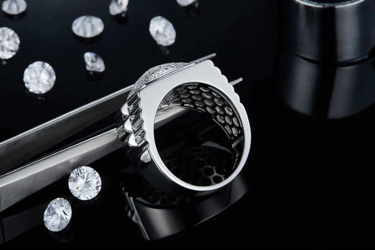 sterling silver jewelry - 925 Silver Ring SLM0074R-silver-6 detail view