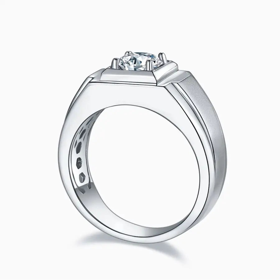 sterling silver jewelry - 925 Silver Ring SLM0076R-silver-6 open view