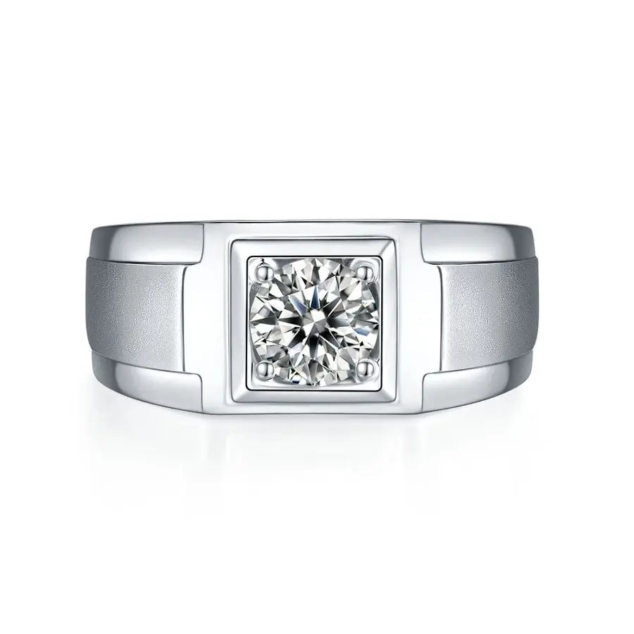 sterling silver jewelry - 925 Silver Ring SLM0076R-silver-6 side view