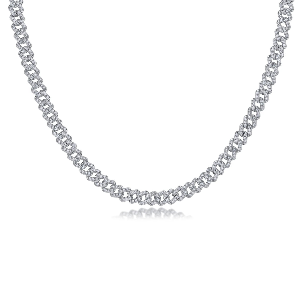 sterling silver jewelry - 925 Silver Bracelet SLM0034B-White-17cm/6.7in detail view