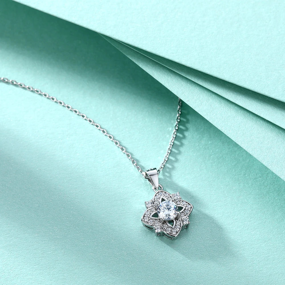 sterling silver jewelry - 925 Silver Necklaces SLZ0007N-Rhodiun side view