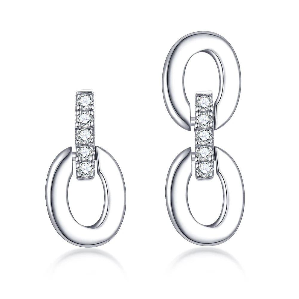 sterling silver jewelry - Silver Earrings Earring SLM0020E-catalogue front view
