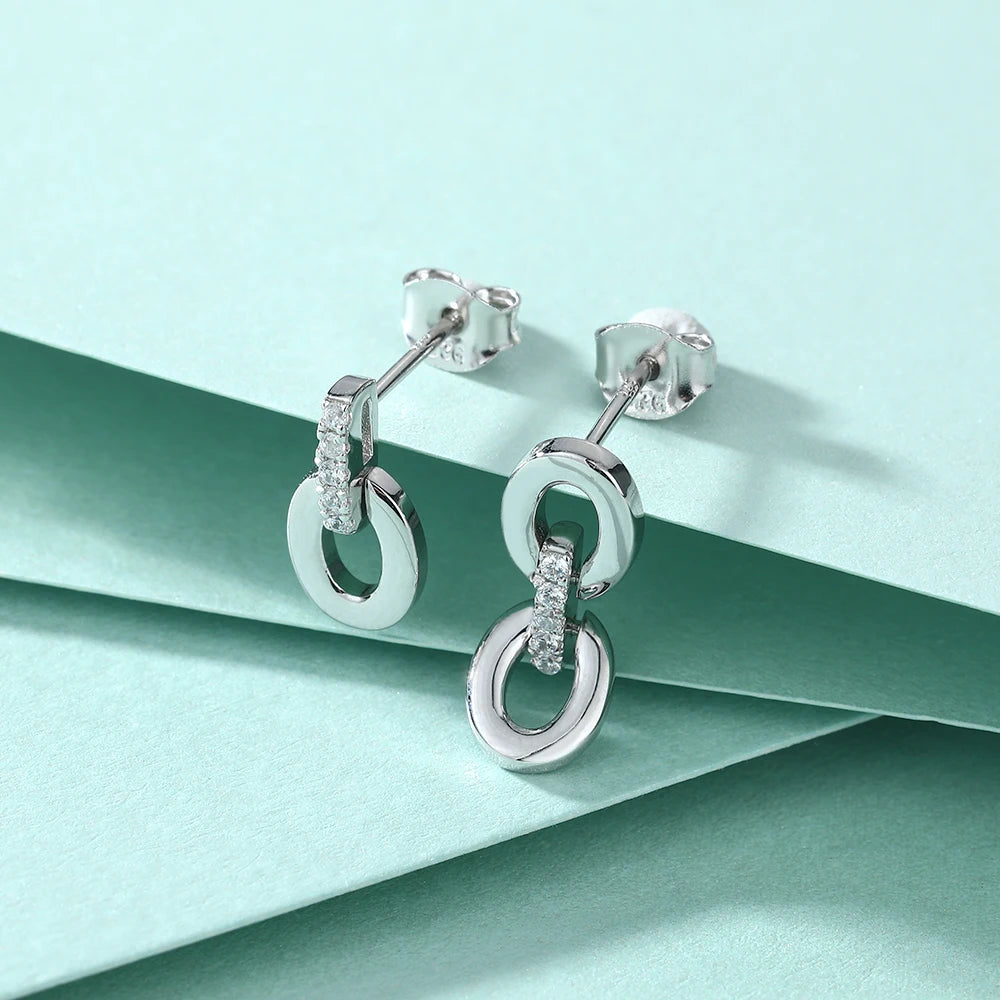 sterling silver jewelry - Silver Earrings Earring SLM0020E-catalogue side view
