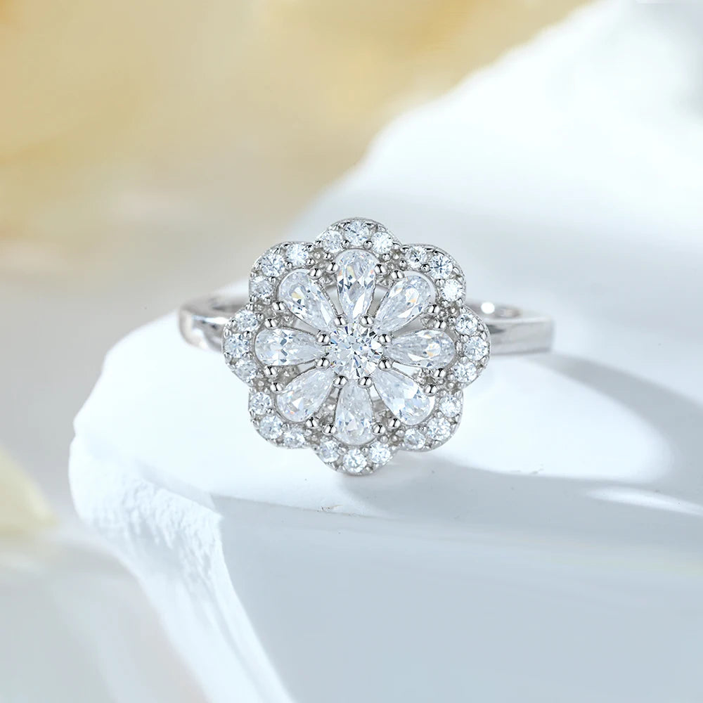 sterling silver jewelry - 925 Silver Rings SLZ0006R-catalogue-6 side view