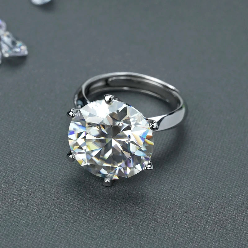 sterling silver jewelry - 925 Silver Ring SLM0004R-10.0 CT-AJ open view