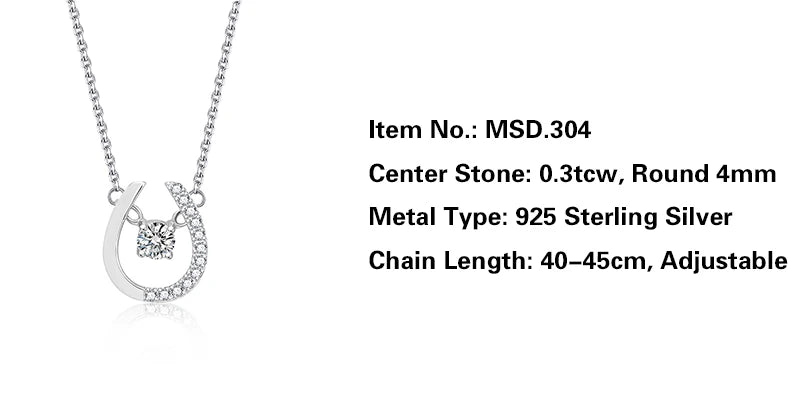 sterling silver jewelry - 925 Silver Pendant Necklace SLM0017N-Letter U-40-45cm AJ side view