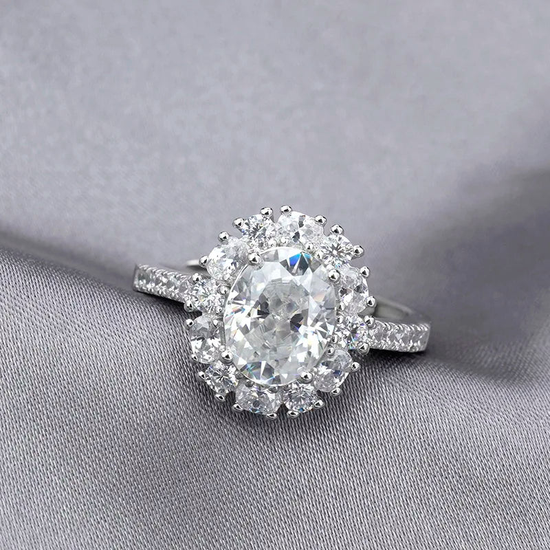 sterling silver jewelry - Silver Ring SLM0016R-2.0 CT-AJ side view