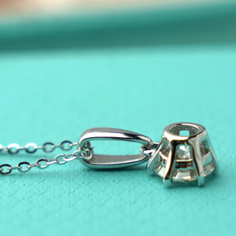 sterling silver jewelry - 925 Silver Necklace SLM0020N-1 CT-40-45cm AJ detail view
