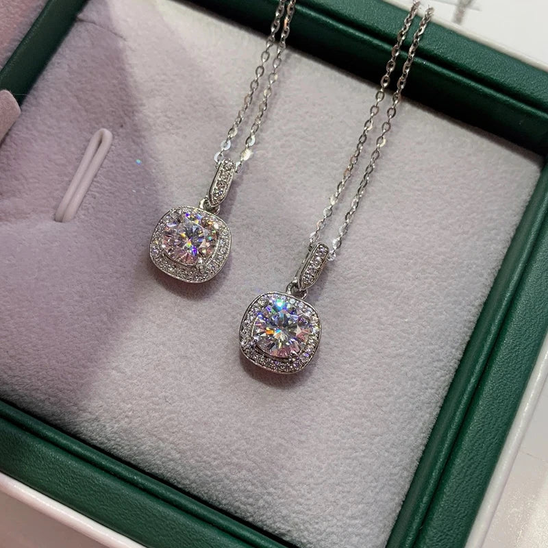 sterling silver jewelry - 925 Silver Pendant Necklace SLM0022N-2 CT-40-45cm AJ detail view