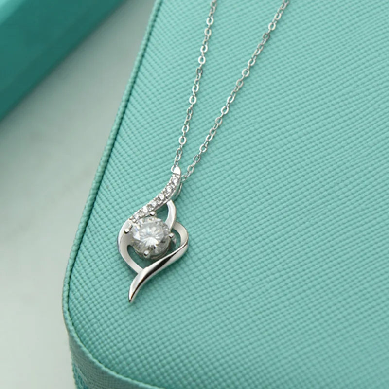 sterling silver jewelry - 925 Silver Pendant Necklace SLM0023N-1 CT-45cm AJ product view 05