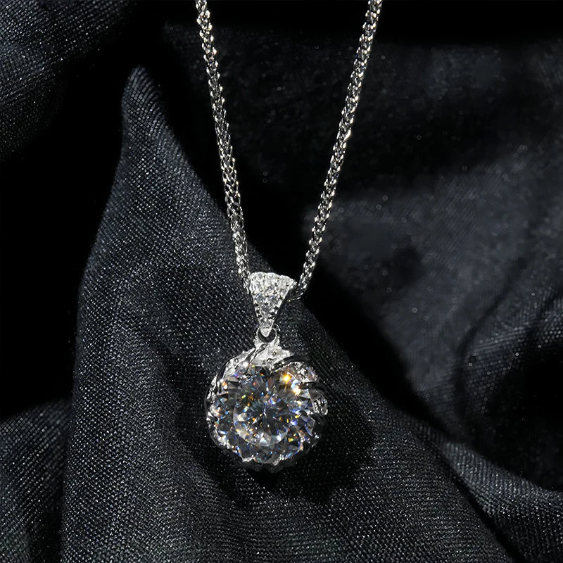 sterling silver jewelry - 925 Silver Necklace Pendant SLM0029N-1 CT-45 cm open view