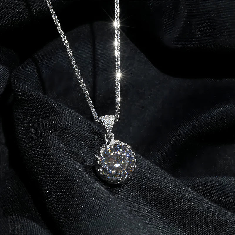 sterling silver jewelry - 925 Silver Necklace Pendant SLM0029N-1 CT-45 cm side view
