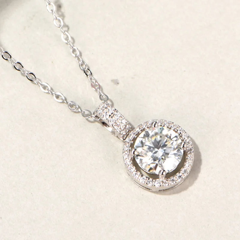 sterling silver jewelry - 925 Silver Pendant Necklace SLM0030N-2 CT-45cm AJ detail view