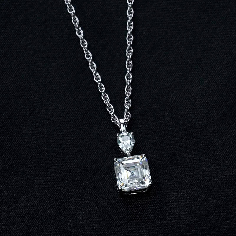 sterling silver jewelry - 925 Silver Necklace Pendant SLM0032N-White-40-45cm AJ product view 05