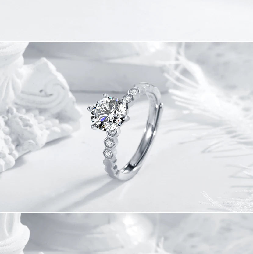 sterling silver jewelry - Silver Ring SLM0029R-2.0 CT-AJ product view 05