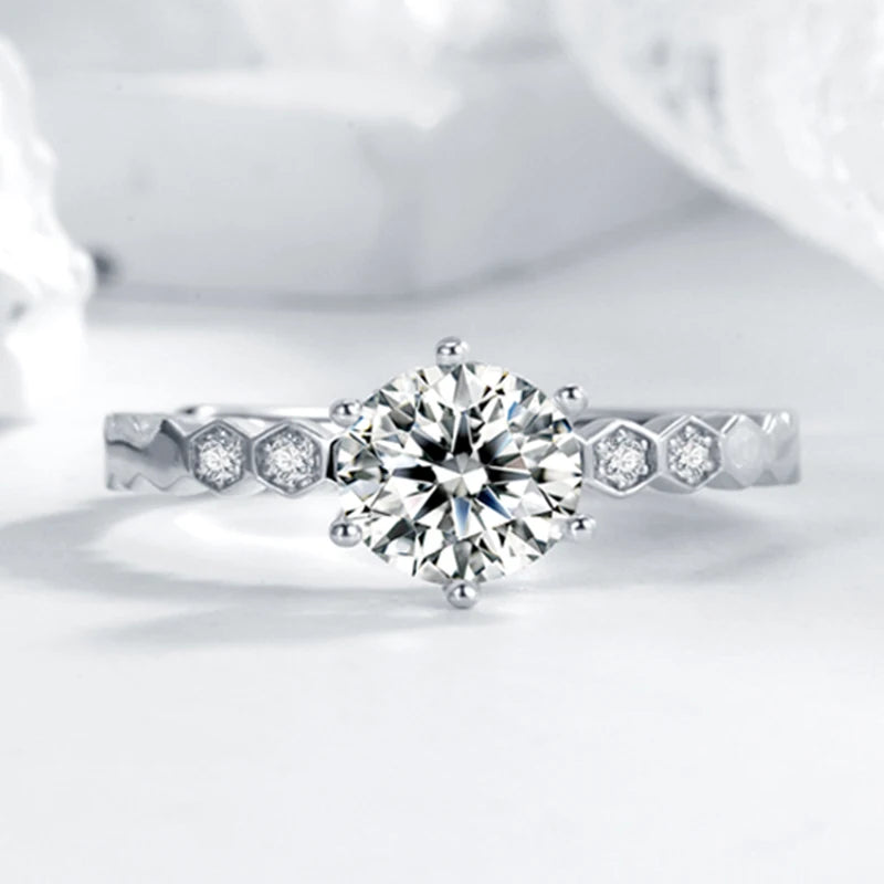 sterling silver jewelry - Silver Ring SLM0029R-2.0 CT-AJ product view 06