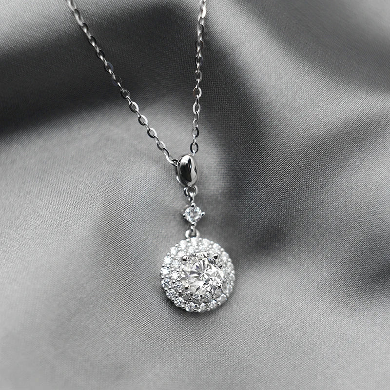 sterling silver jewelry - 925 Silver Necklace Pendant SLM0036N-1 CT-40-45cm AJ open view
