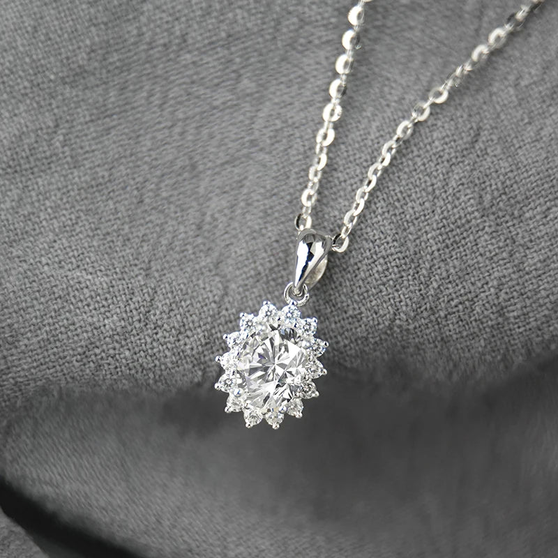 sterling silver jewelry - 925 Silver Pendant Necklace SLM0037N-1 CT-40-45cm AJ detail view