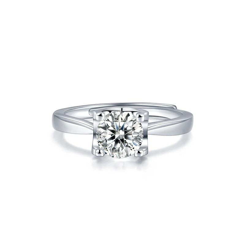 sterling silver jewelry - 925 Silver Ring SLM0035R-2.0 CT-AJ open view