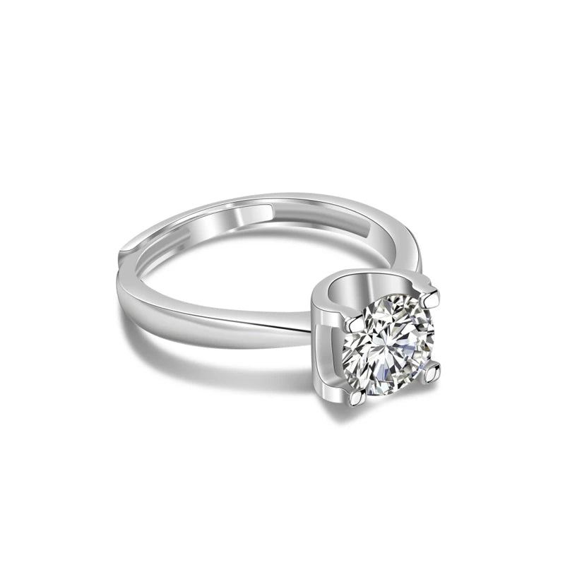sterling silver jewelry - 925 Silver Ring SLM0035R-2.0 CT-AJ side view