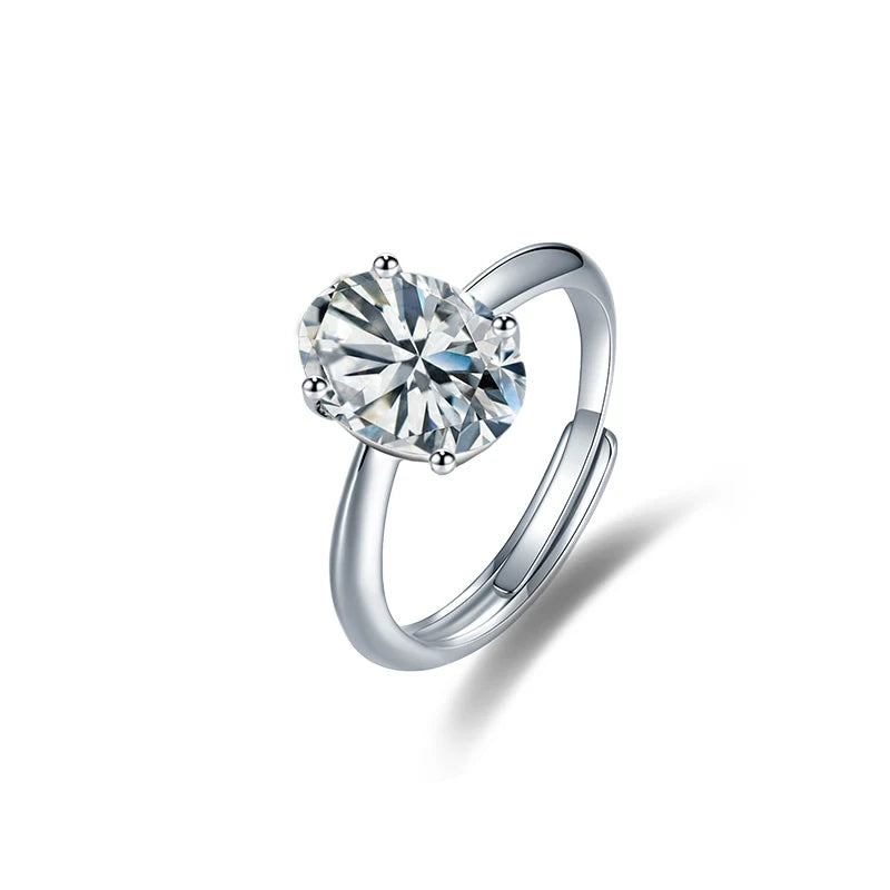sterling silver jewelry - 925 Silver Ring SLM0037R-1.0 CT-AJ front view
