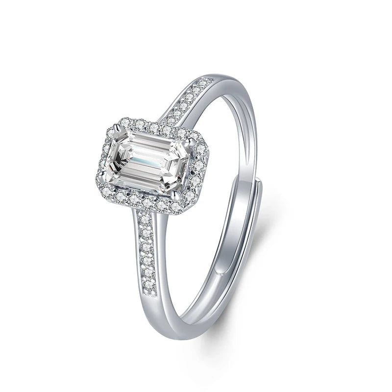 sterling silver jewelry - 925 Silver Ring SLM0038R-2 CT-AJ front view