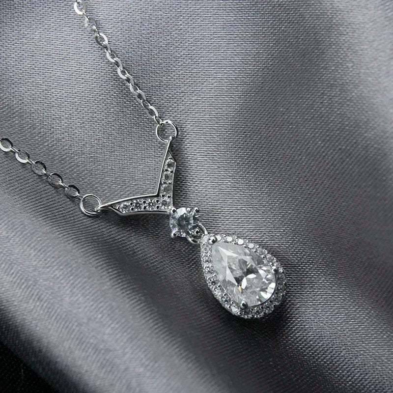 sterling silver jewelry - Silver Pendant Necklace SLM0039N-1 CT-40-45cm AJ open view