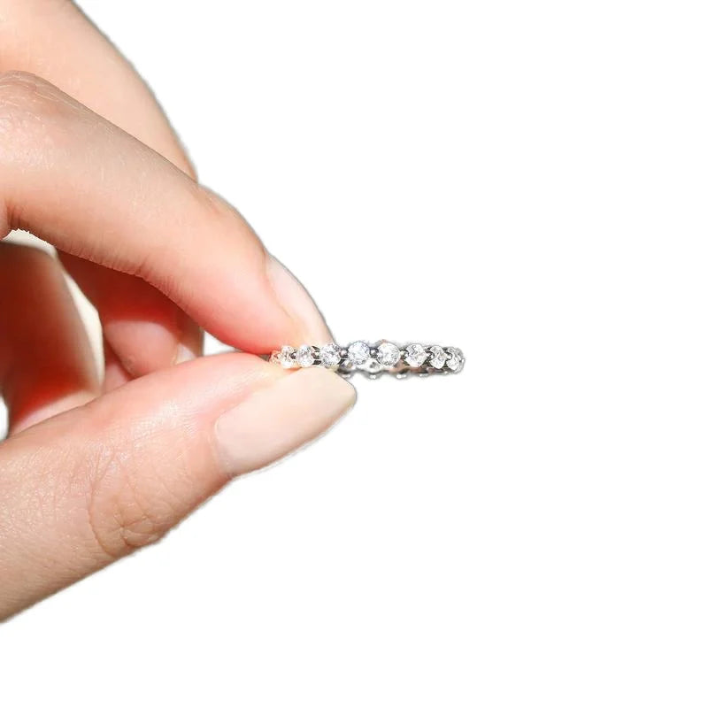 sterling silver jewelry - 925 Silver Ring SLM0126R-silver-6 side view