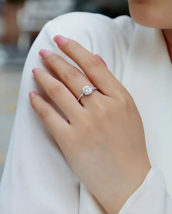 sterling silver jewelry - Ring SLM0108R-White-6 product view 06