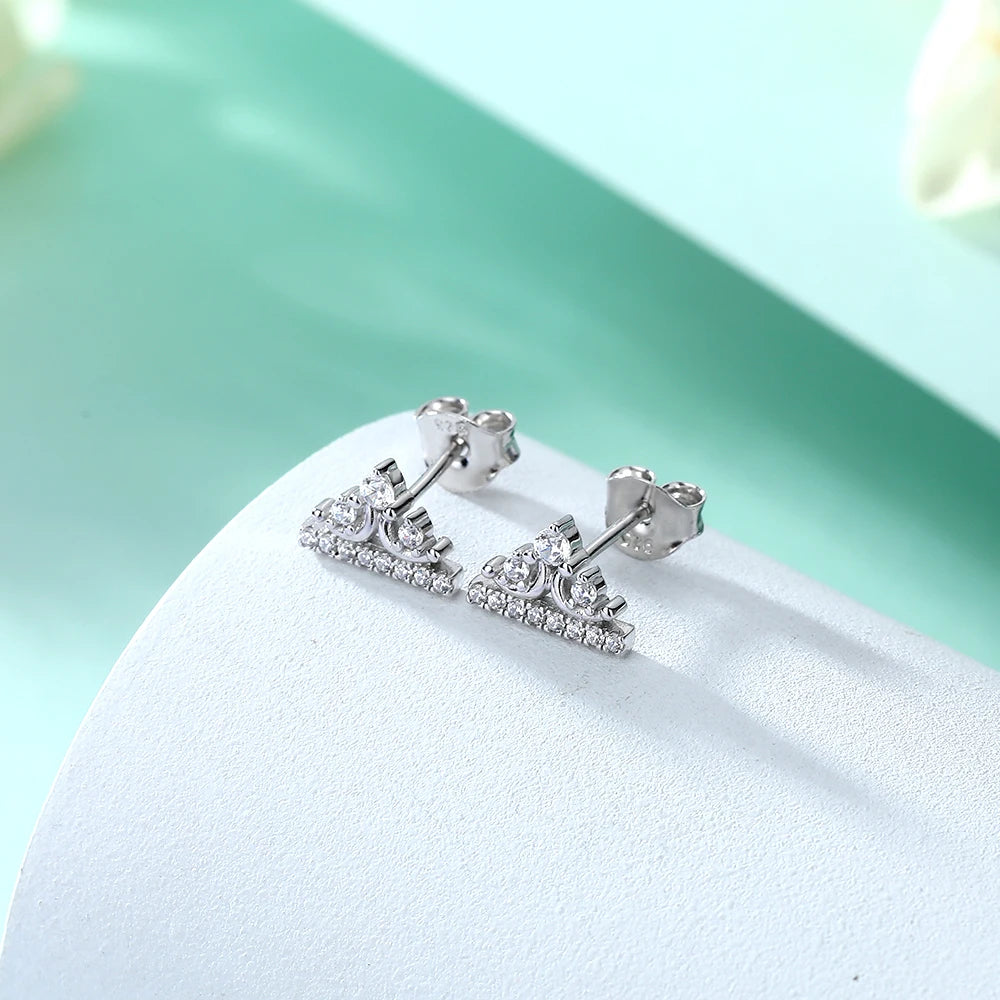 sterling silver jewelry - 925 Silver Earrings SLM0002E-catalogue side view