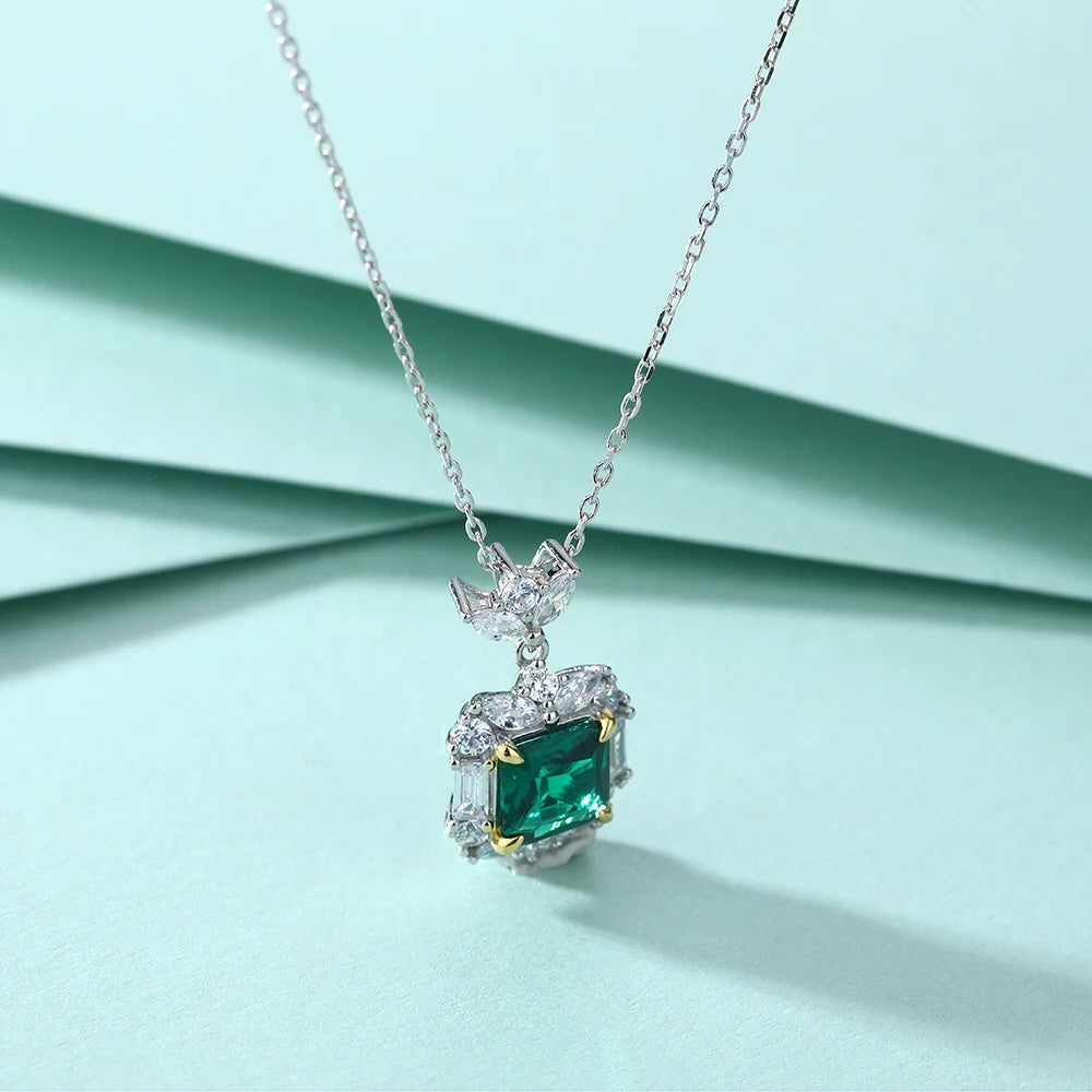 sterling silver jewelry - 925 Gold Silver Pendant Necklaces SLZ0013N-Rhodiun detail view