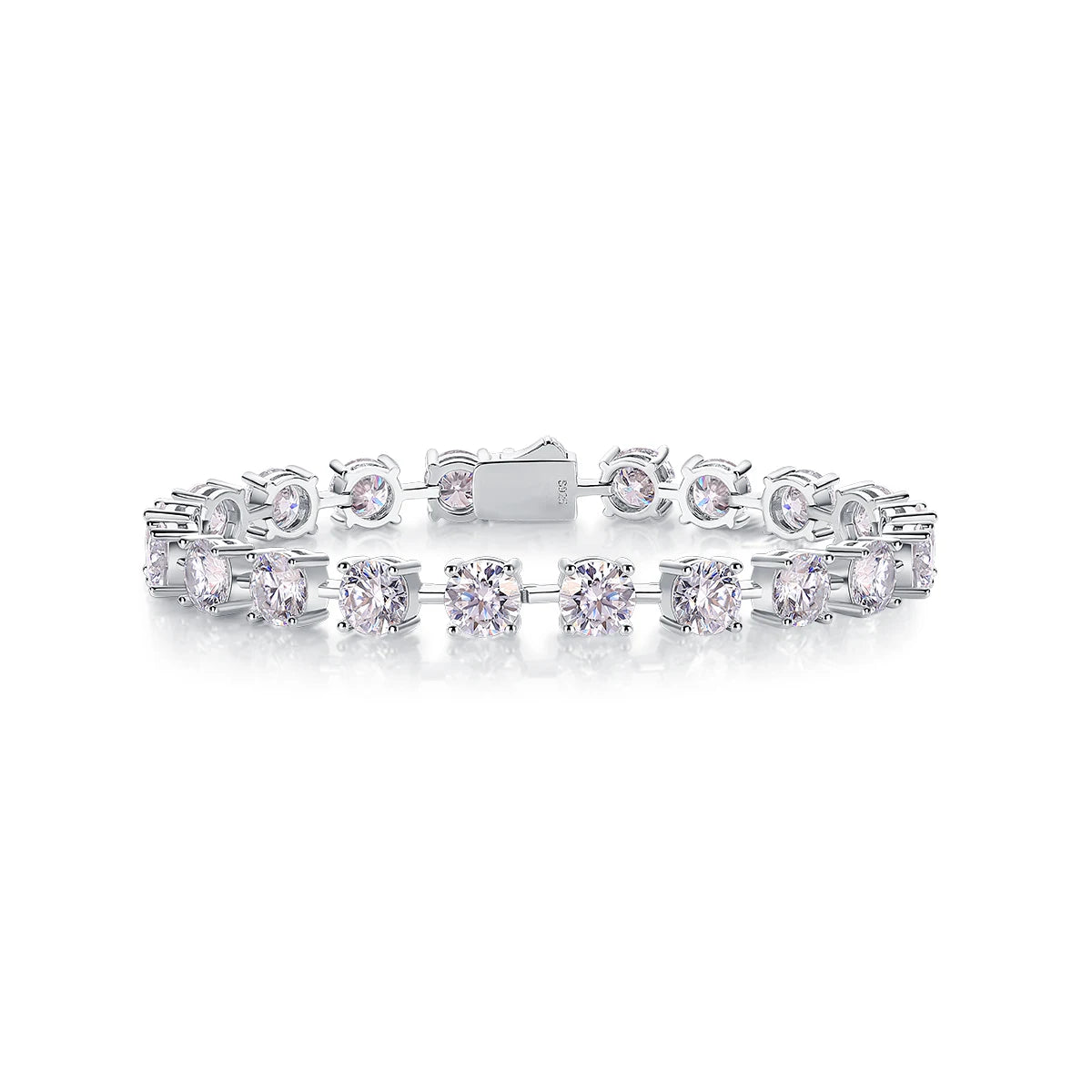 sterling silver jewelry - 925 Silver Bracelet Bracelets SLM0067B-silver-16.5cm front view