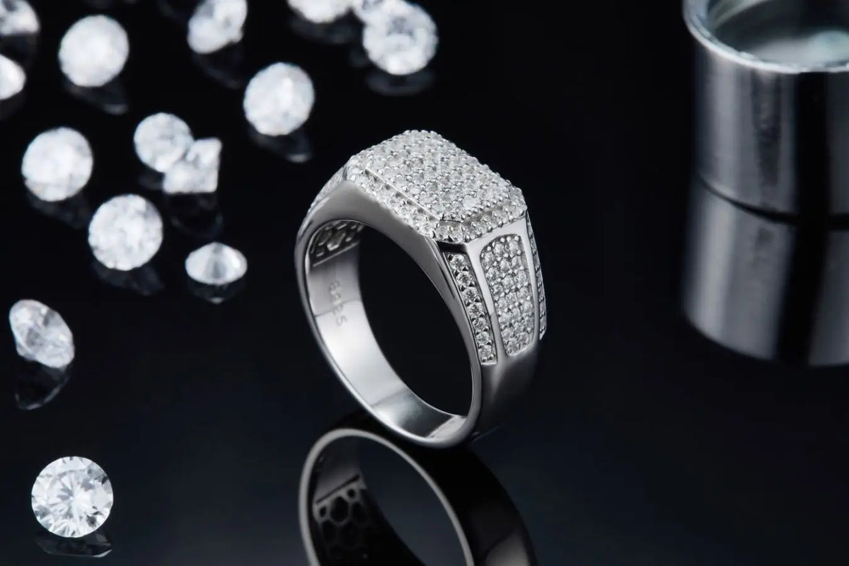 sterling silver jewelry - 925 Silver White Ring SLM0075R-silver-6 product view 05