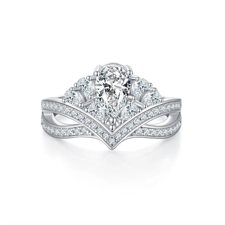sterling silver jewelry - 925 Silver Ring SLM0057R-silver-6 open view