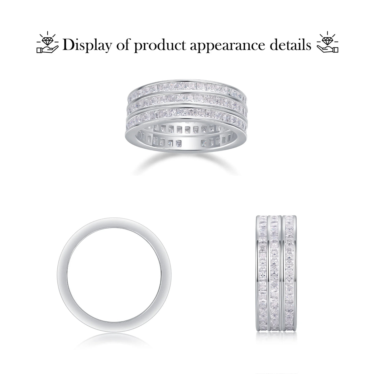 sterling silver jewelry - 925 Silver Rings SLM0140R-silver-6 product view 06