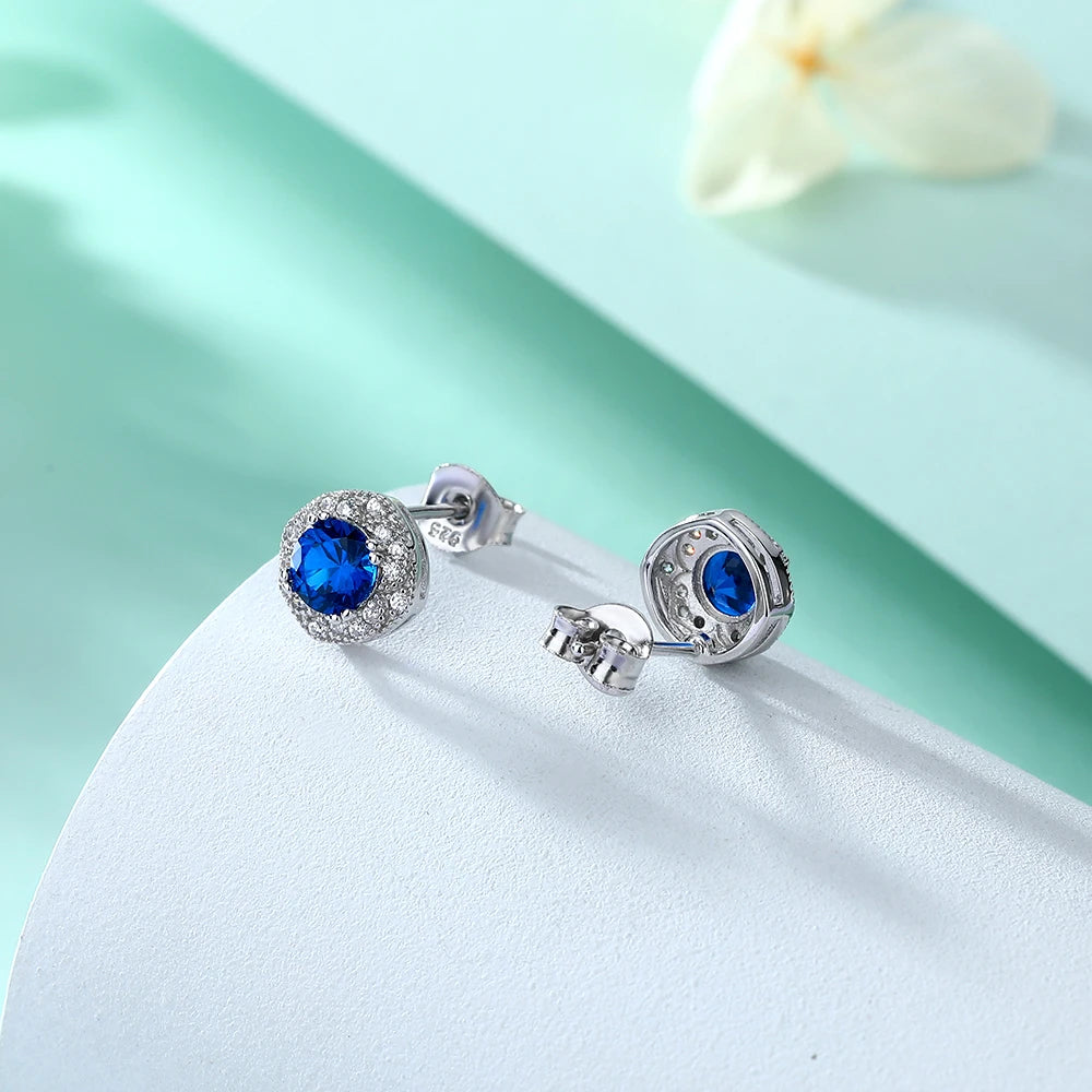 sterling silver jewelry - 925 Silver Earrings SLM0003E-catalogue side view