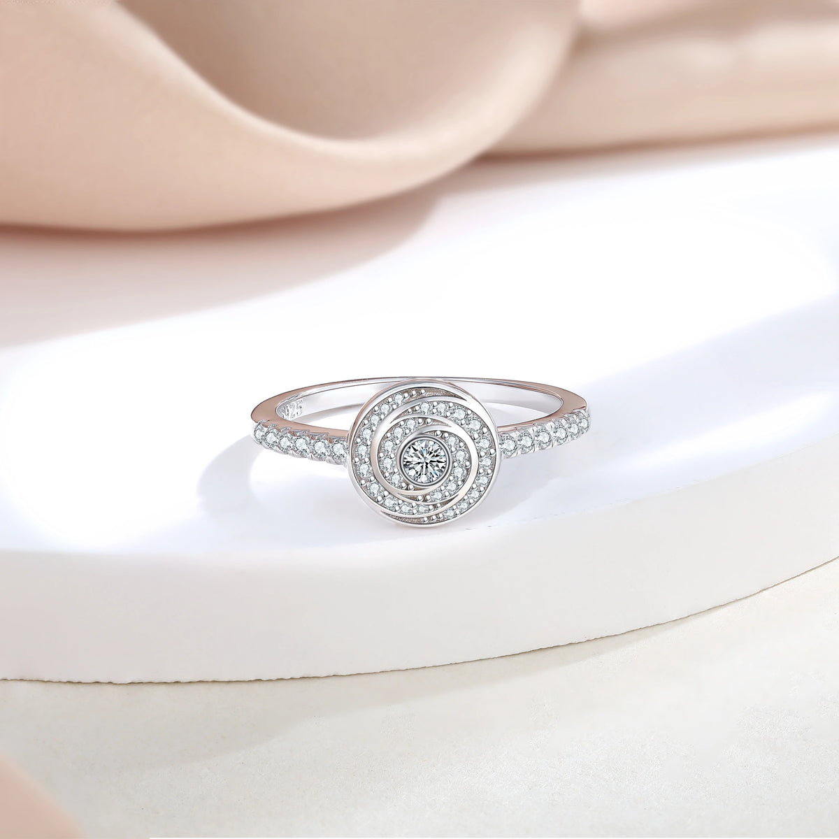 sterling silver jewelry - 925 Silver Rings SLZ0014R-trendy ring-10 open view