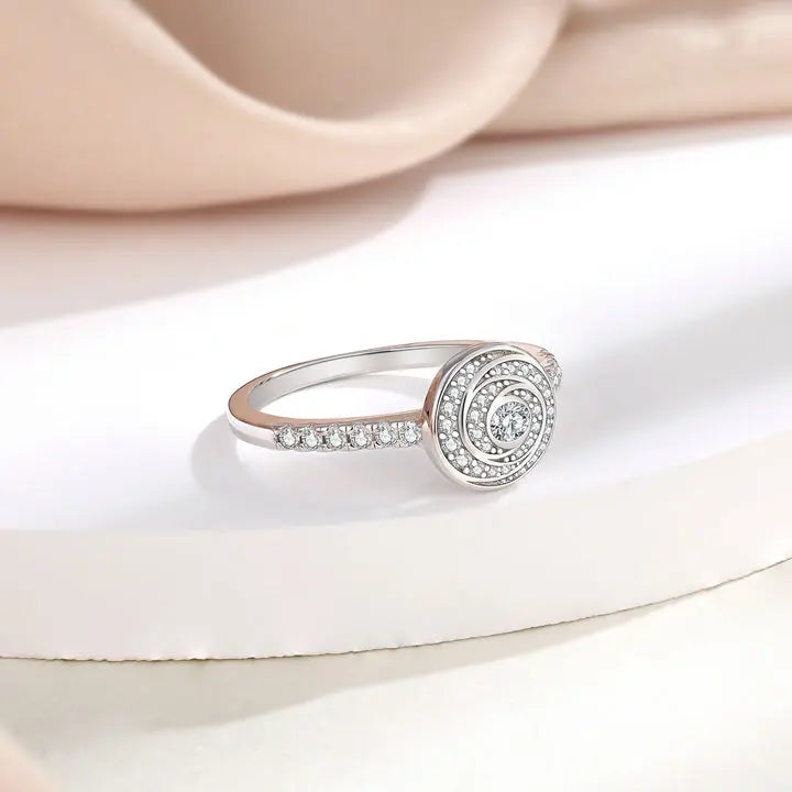sterling silver jewelry - 925 Silver Rings SLZ0014R-trendy ring-10 side view