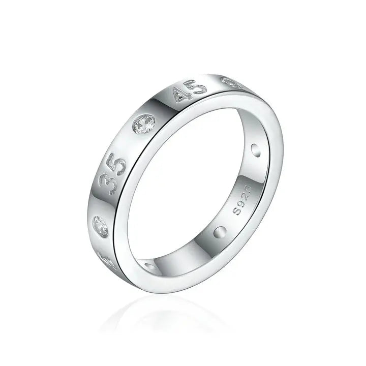 sterling silver jewelry - Silver Gold Rings SLZ0039R-silver ring-10 open view