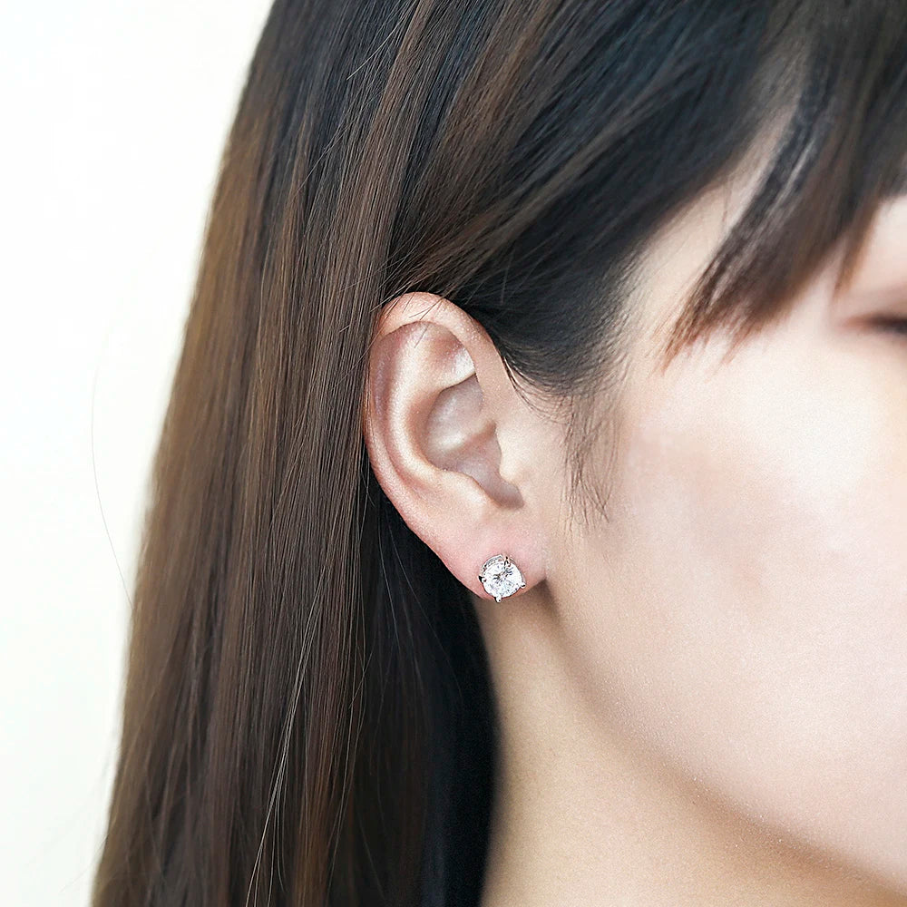 sterling silver jewelry - Silver Earring SLM0007E-catalogue side view
