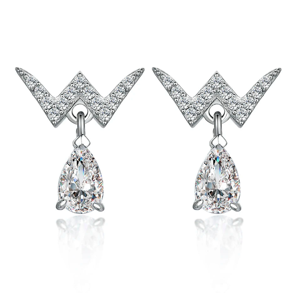 sterling silver jewelry - 925 Silver Earrings Earring SLM0029E-catalogue front view