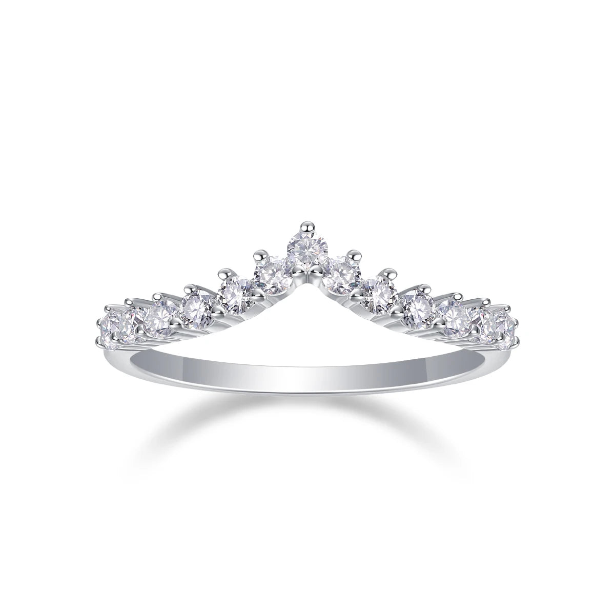 sterling silver jewelry - 925 Silver Ring SLM0144R-silver-6 front view