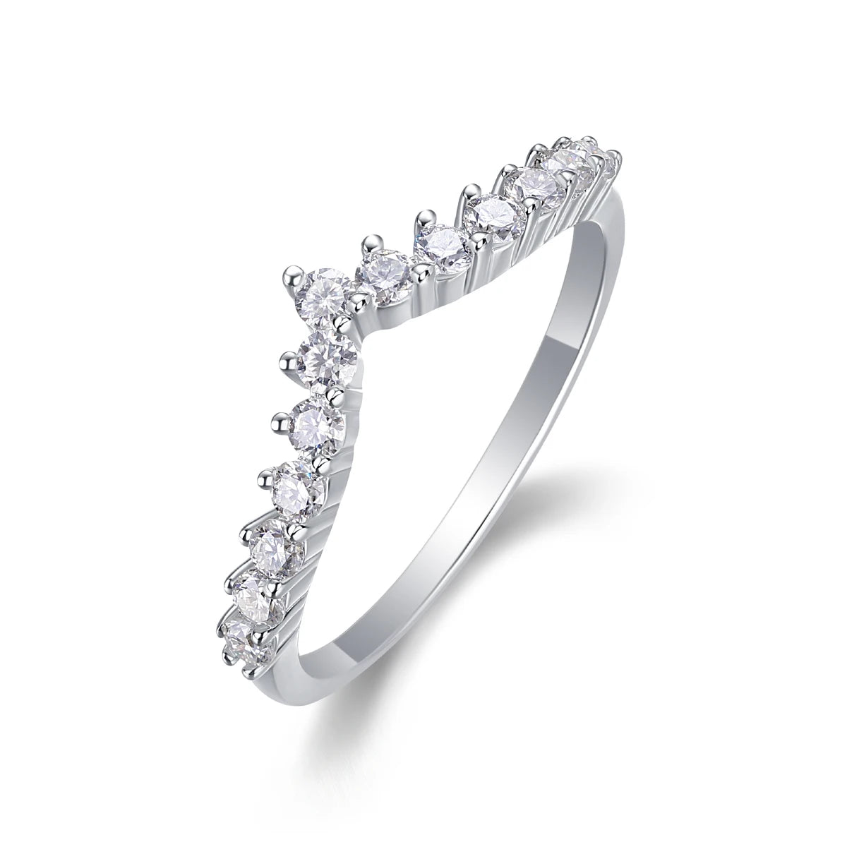 sterling silver jewelry - 925 Silver Ring SLM0144R-silver-6 open view