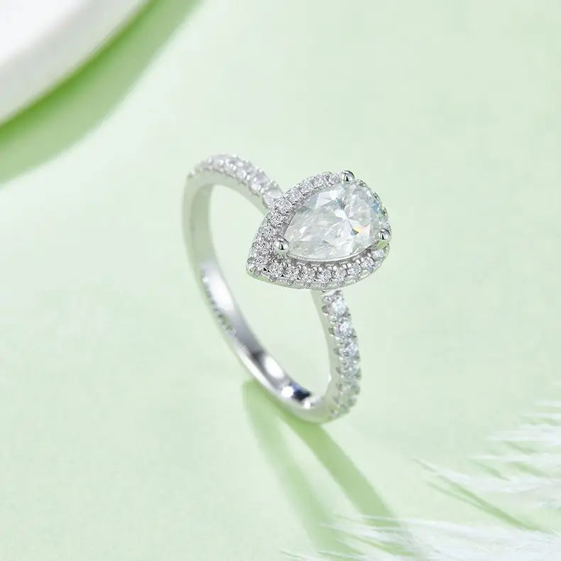 sterling silver jewelry - Ring SLM0051R-White-6 product view 06