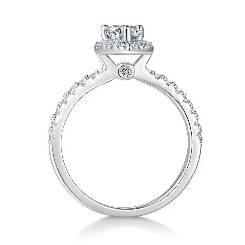 sterling silver jewelry - Ring SLM0051R-White-6 side view